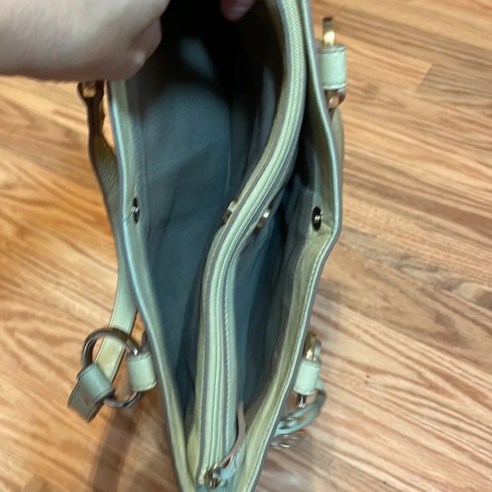 VTG Etienne Aigner Leather Bag, yellow cream